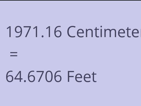 1971.16 CM TO FEET