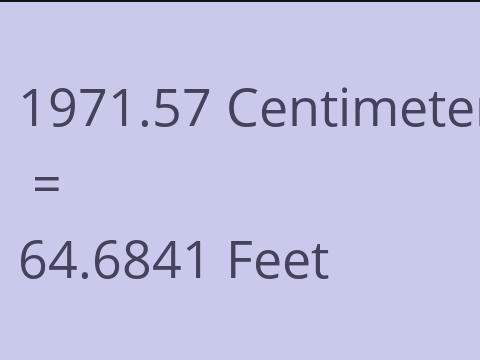 1971.57 CM TO FEET