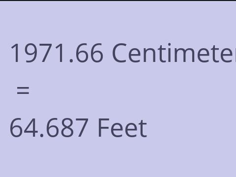 1971.66 CM TO FEET