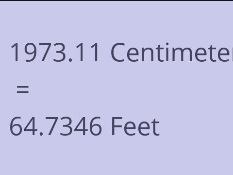 1973.11 CM TO FEET