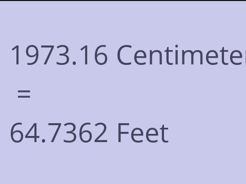 1973.16 CM TO FEET