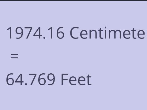 1974.16 CM TO FEET