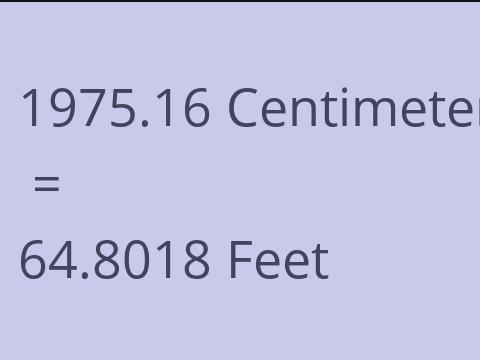 1975.16 CM TO FEET