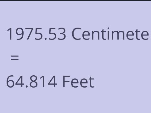 1975.53 CM TO FEET