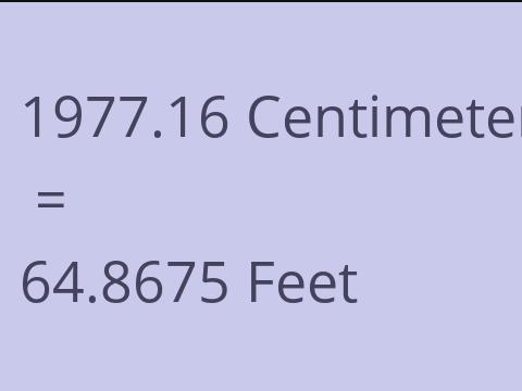 1977.16 CM TO FEET