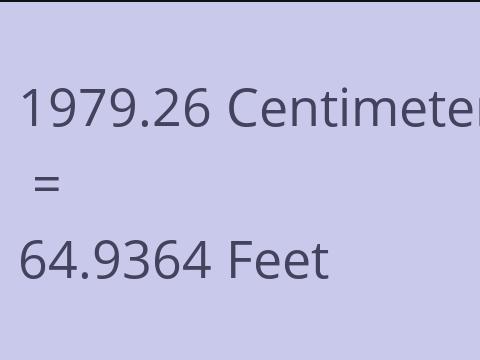 1979.26 CM TO FEET