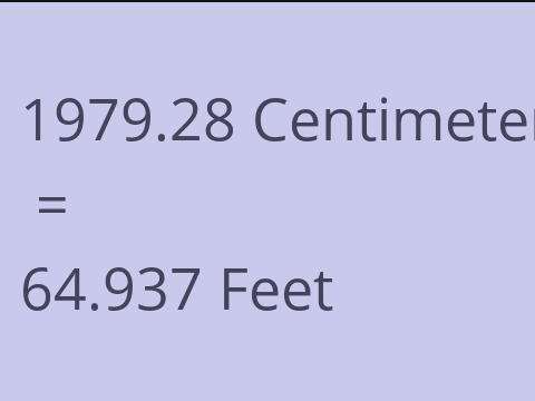 1979.28 CM TO FEET