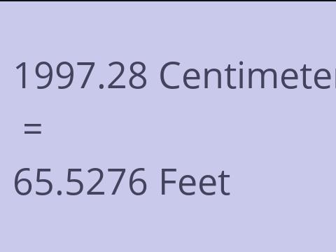 1997.28 CM TO FEET