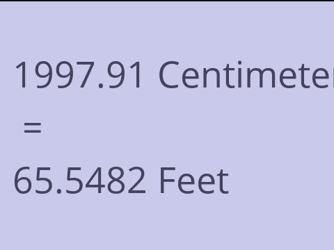 1997.91 CM TO FEET