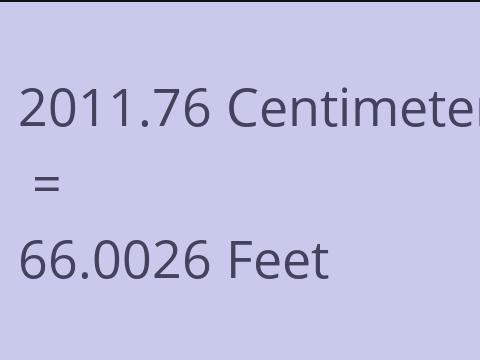 2011.76 CM TO FEET