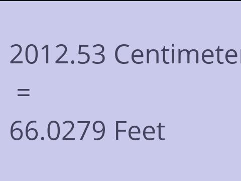 2012.53 CM TO FEET