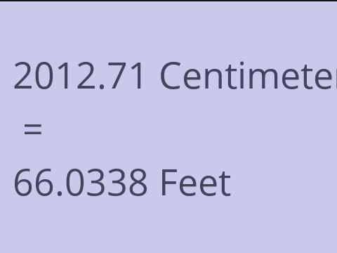 2012.71 CM TO FEET