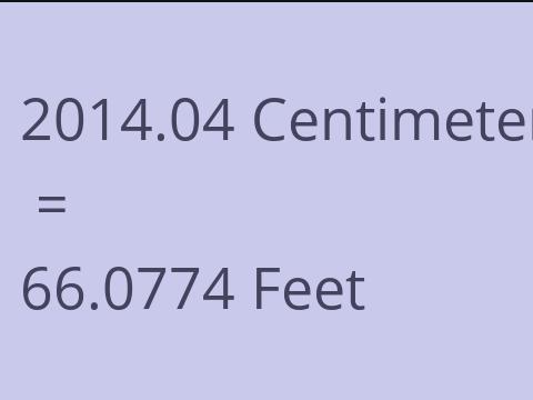 2014.04 CM TO FEET