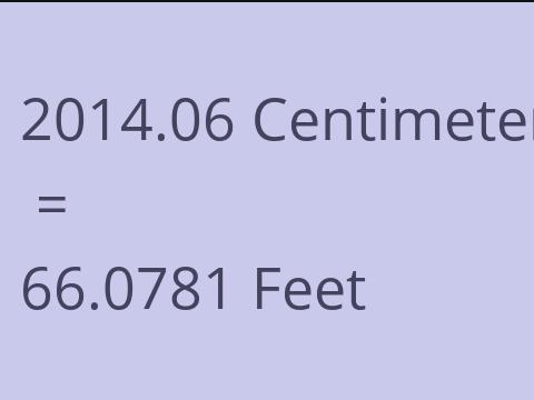 2014.06 CM TO FEET