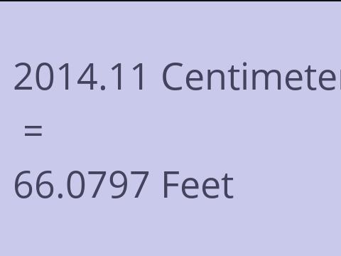 2014.11 CM TO FEET