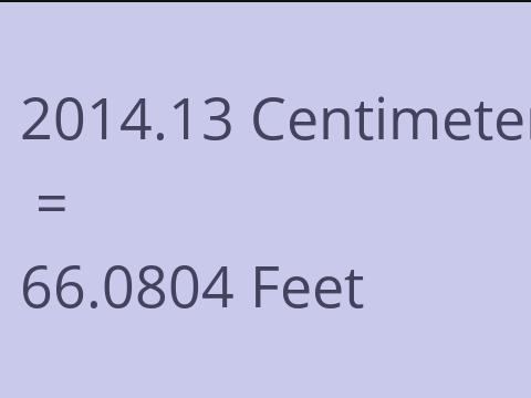 2014.13 CM TO FEET