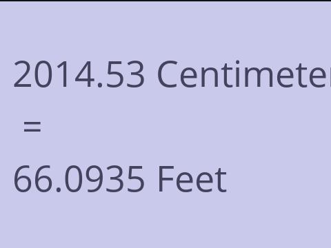 2014.53 CM TO FEET