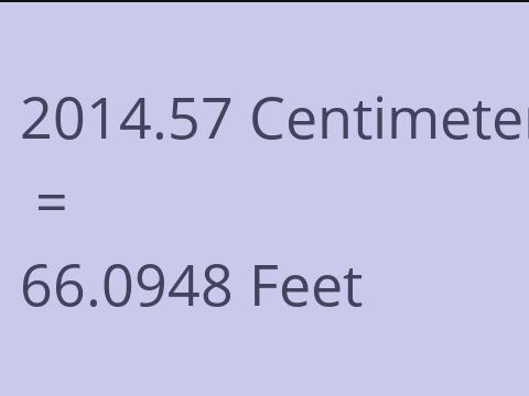 2014.57 CM TO FEET