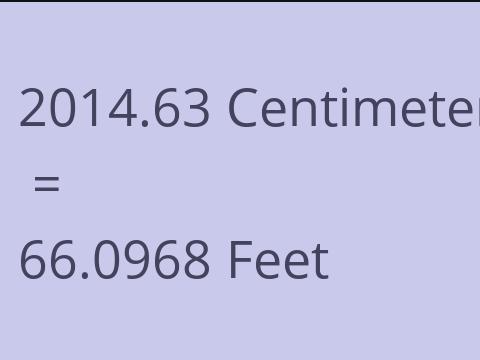 2014.63 CM TO FEET