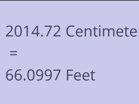 2014.72 CM TO FEET