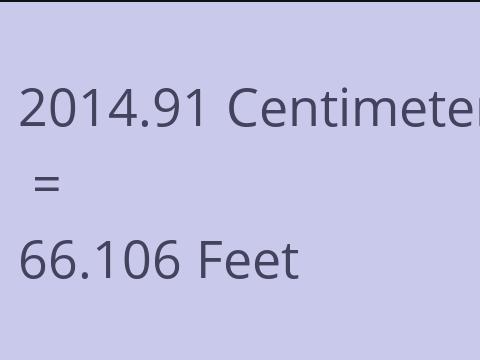 2014.91 CM TO FEET