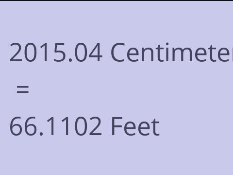 2015.04 CM TO FEET