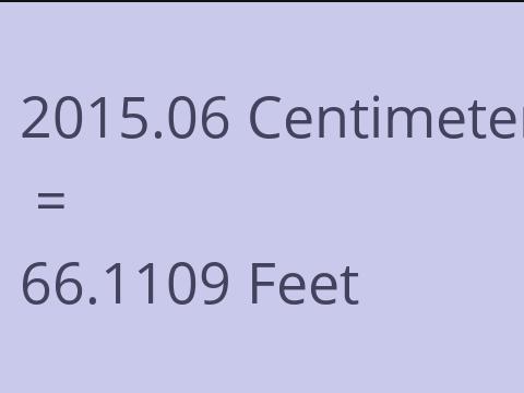 2015.06 CM TO FEET