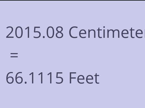 2015.08 CM TO FEET