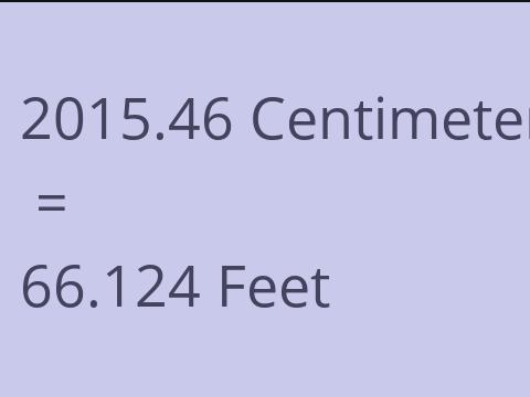 2015.46 CM TO FEET
