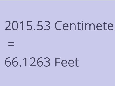 2015.53 CM TO FEET