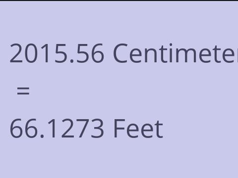 2015.56 CM TO FEET