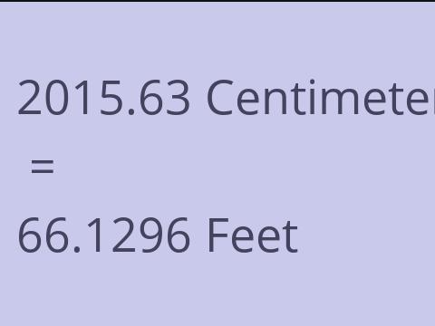 2015.63 CM TO FEET