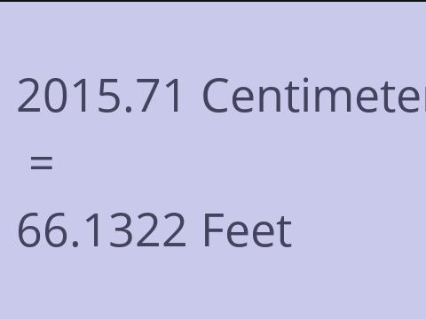 2015.71 CM TO FEET