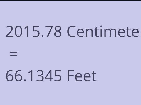2015.78 CM TO FEET