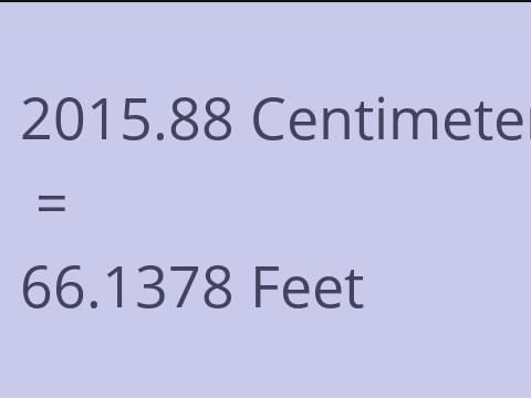 2015.88 CM TO FEET