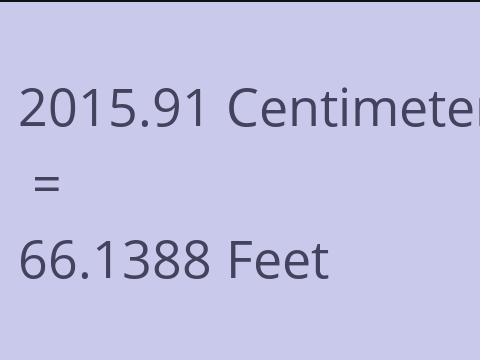 2015.91 CM TO FEET