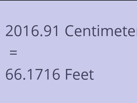 2016.91 CM TO FEET