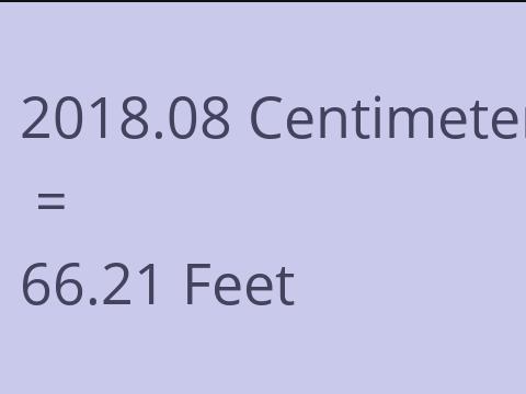 2018.08 CM TO FEET