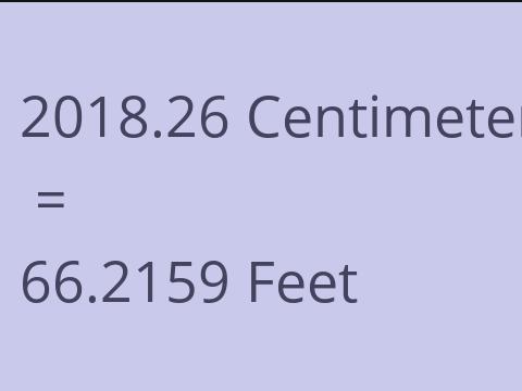 2018.26 CM TO FEET