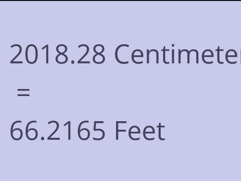 2018.28 CM TO FEET