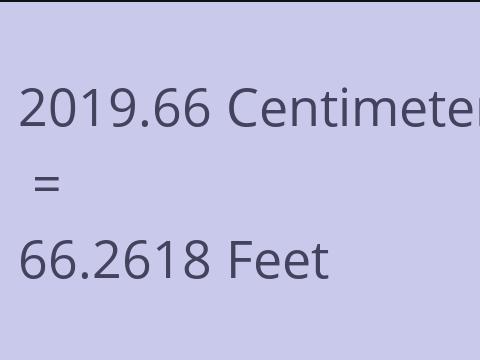 2019.66 CM TO FEET