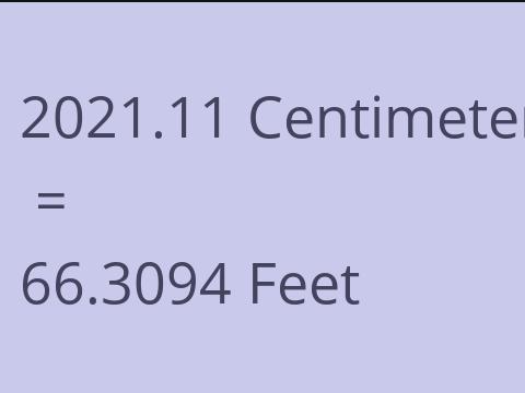 2021.11 CM TO FEET