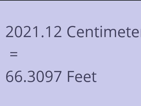 2021.12 CM TO FEET