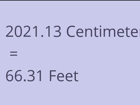 2021.13 CM TO FEET