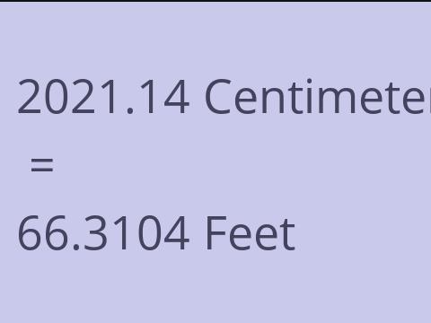 2021.14 CM TO FEET