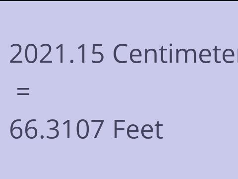 2021.15 CM TO FEET