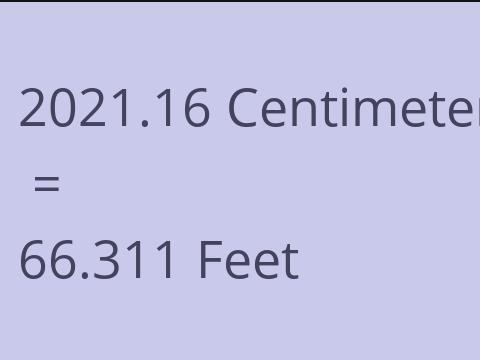 2021.16 CM TO FEET