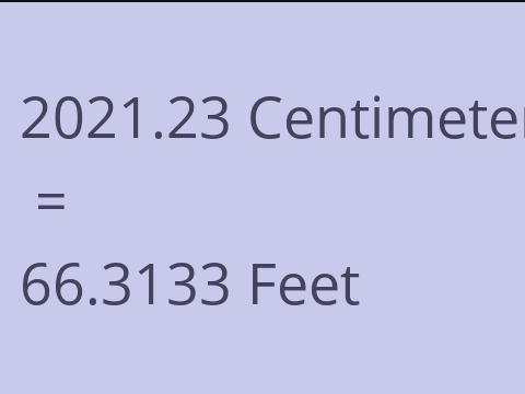 2021.23 CM TO FEET