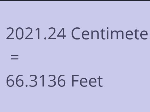 2021.24 CM TO FEET