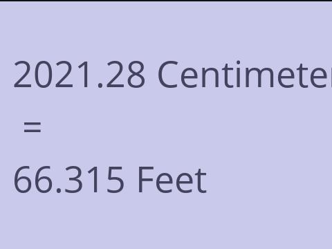 2021.28 CM TO FEET